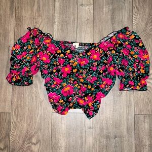 Floral off the shoulder top